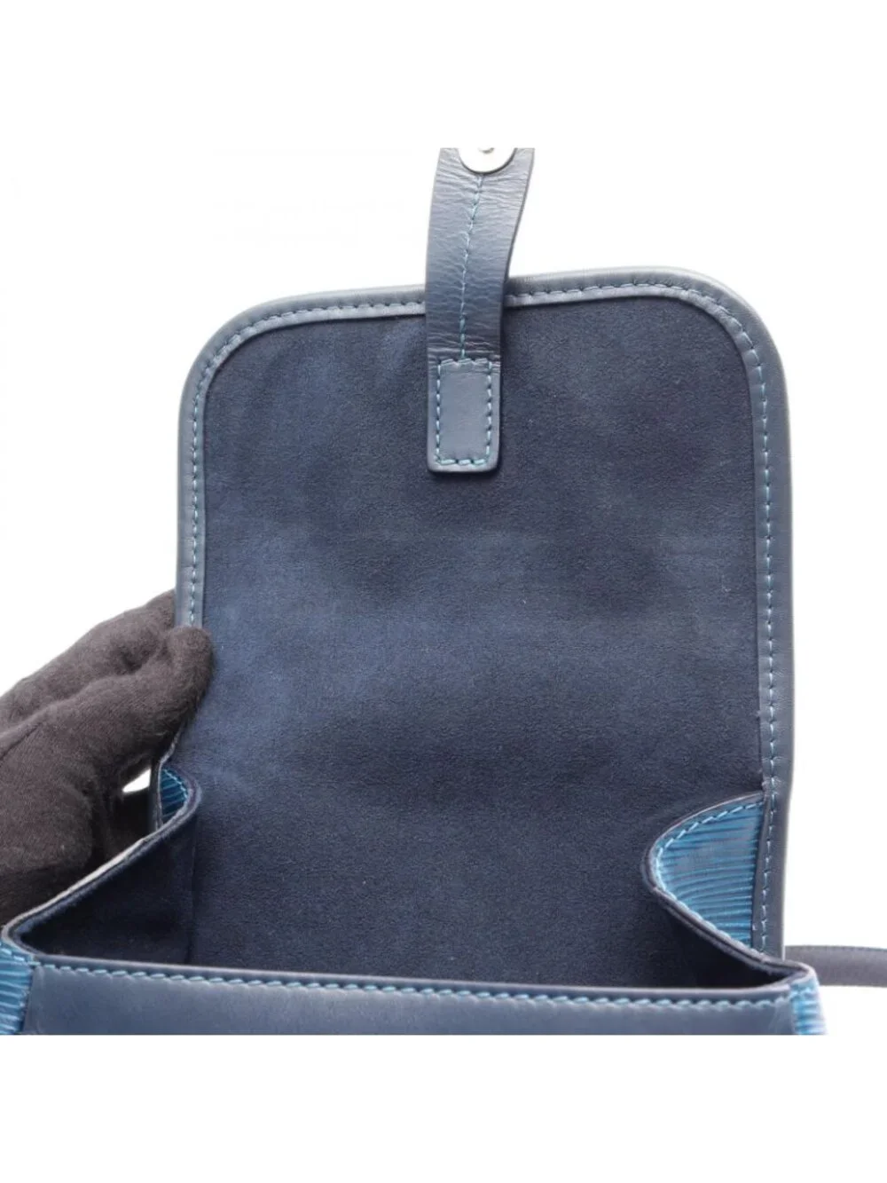 Louis Vuitton Shoulder Bag Messenger Downtown BB Epi Blue Azur Leather